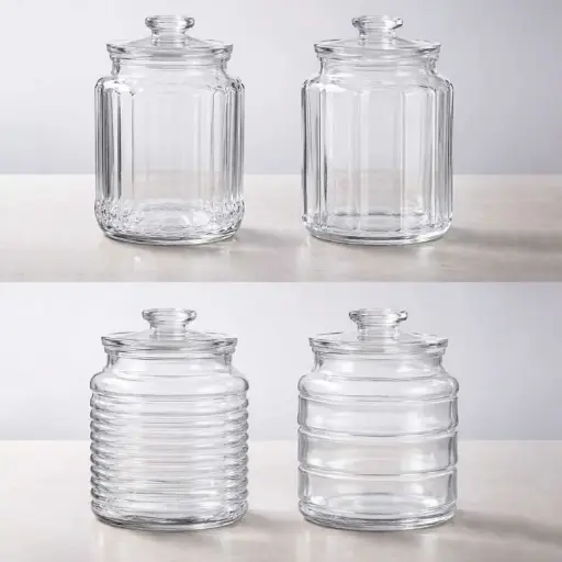 [DI2SO-15] 360 HOME GLASS STORAGE JARS