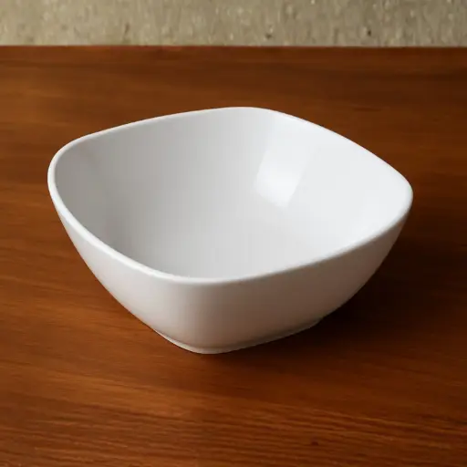 [OPPLA9] 360 HOMEBOWL 9" OPAL GLASS WHITE PLAIN