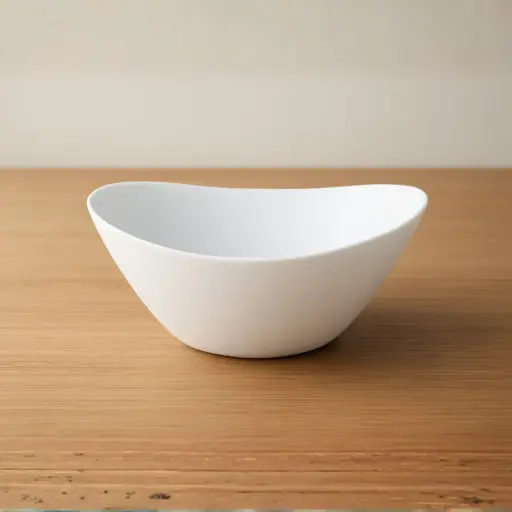 [OPPLA12] 360 HOME BOWL 6''  OPAL GLASS WHITE PLAIN