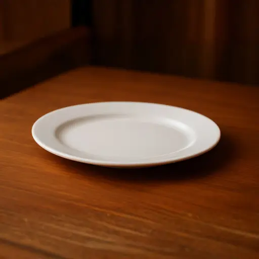[OPPLA14] 360 HOME PLATE OVAL 14'' OPAL GLASS WHITE PLAIN