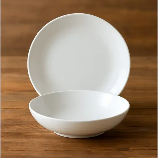 [OPPLA21] 360 HOME DISH 10" OPAL GLASS WHITE PLAIN