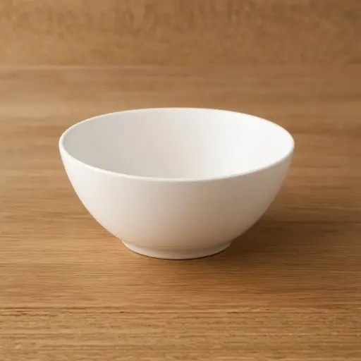[OPPLA23] 360 HOME BOWL 6" OPAL GLASS WHITE PLAIN