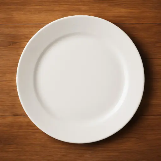 [OPPLA24] 360 HOME PLATE DINNER LARGE 10.5" OPAL GLASS WHITE PLAIN