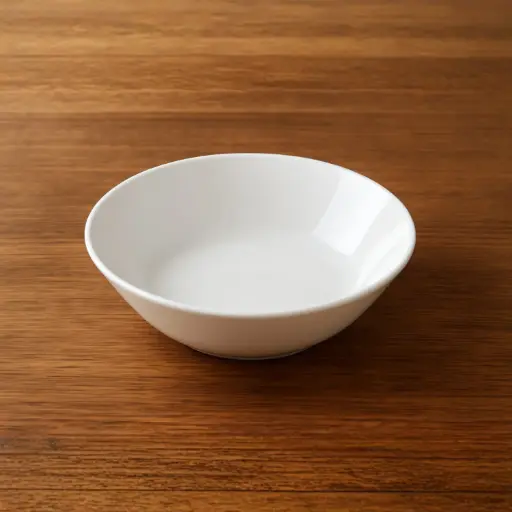 [OPPLA26] 360 HOME PLATE SOUPE  8" OPAL GLASS WHITE PLAIN