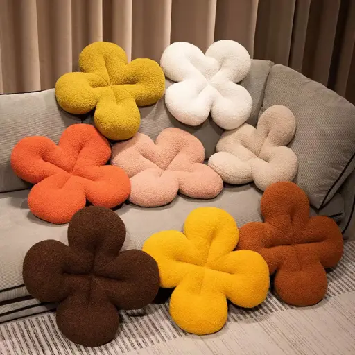 [ALPILO1] 360 HOME CUSHION CLOVER SHAPED 43*43cm PINK/LIGHT PINK CLOVER