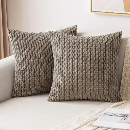 [ALPILO13] 360 HOME CUSHION 45*45cm GREY WOVEN PATTERN