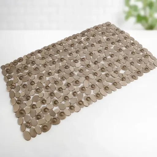 [BATH9] 360 HOME BATHROOM MAT 39X69CM PEBBLES BROWN