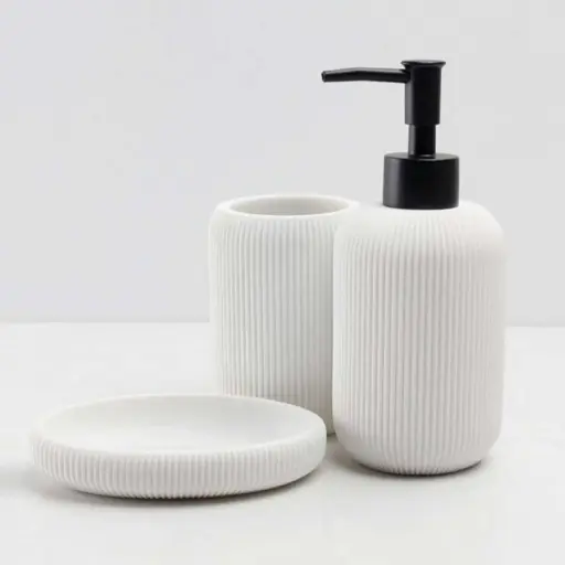 [BATHAC7] 360 HOME RESINE LOTION BOTTLE MOUTH CUP SOAP PLATE
