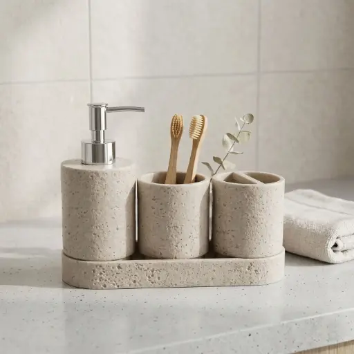 [BATHAC20] 360 HOME LOTION BOTTLE CUP TOOTHBRUSH HOLDER TRAY
