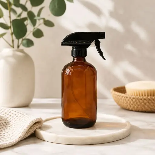 [BATHAC52] 360 HOME GLASS LOTION BOTTLE 500ml :7.4x14.5/19.5cm