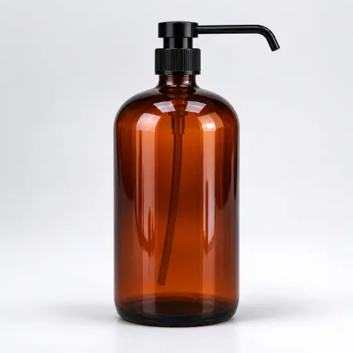 [BATHAC54] 360 HOME GLASS LOTION BOTTLE 1000ML：9.4x18.3/25cm