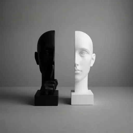 [HODE2] 360 HOME THINKER BOOKENDS 9*8.5*20 BLACK & WHITE