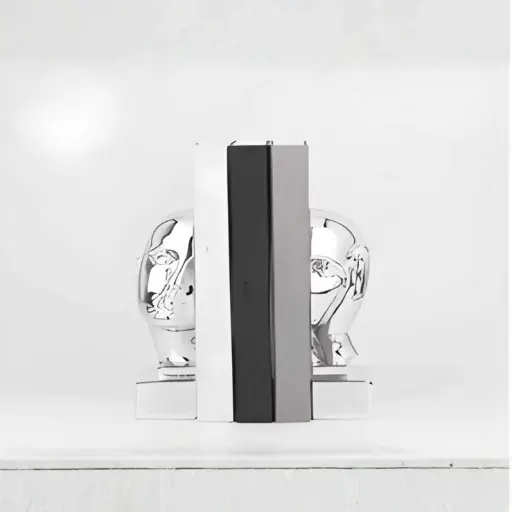 [HODE5] 360 HOME THINKER BOOKENDS 9*8.5*20 SILVER