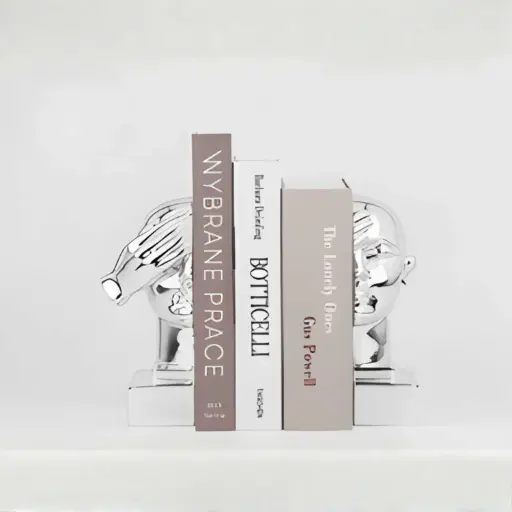 [HODE7] 360 HOME THINKER BOOKENDS 9*8.5*20 SILVER