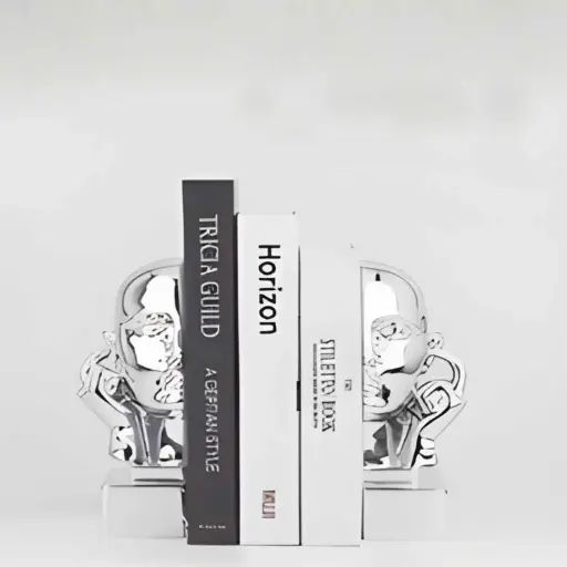 [HODE9] 360 HOME THINKER BOOKENDS 9*8.5*20 SILVER