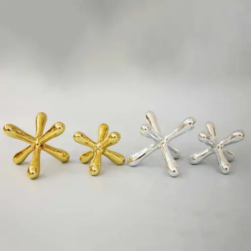 [HODE69] 360 HOME MODERN JACK FIGURE GOLD/SILVER