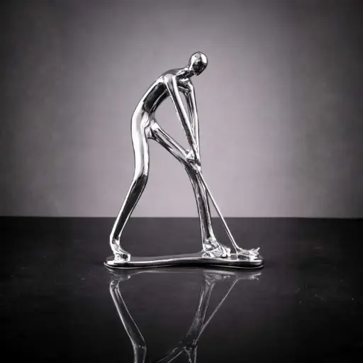 [HODE94] 361 HOME ATHLETIC FIGURES SCUPLTURES 17*6*23cm SILVER