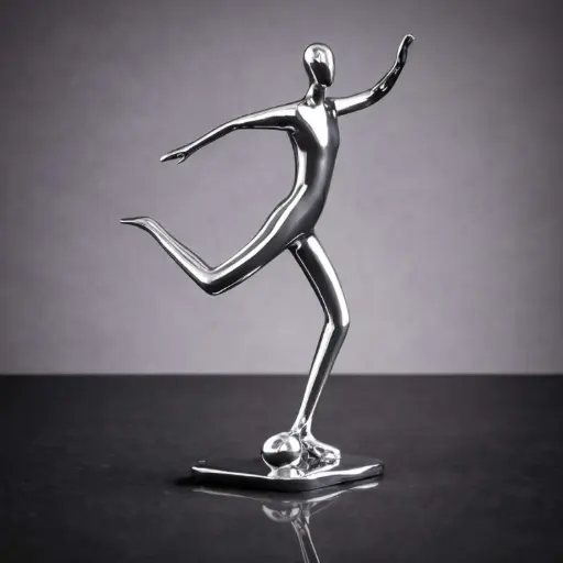 [HODE96] 363 HOME ATHLETIC FIGURES SCUPLTURES 13*8*26cm SILVER
