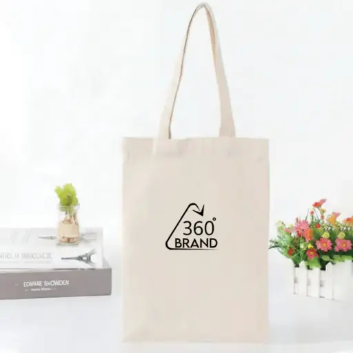 [TTBAG6] 360 HOME TOTE BAG  35*42 PRINTED COTTON CANVAS LOGO 360 BRAND