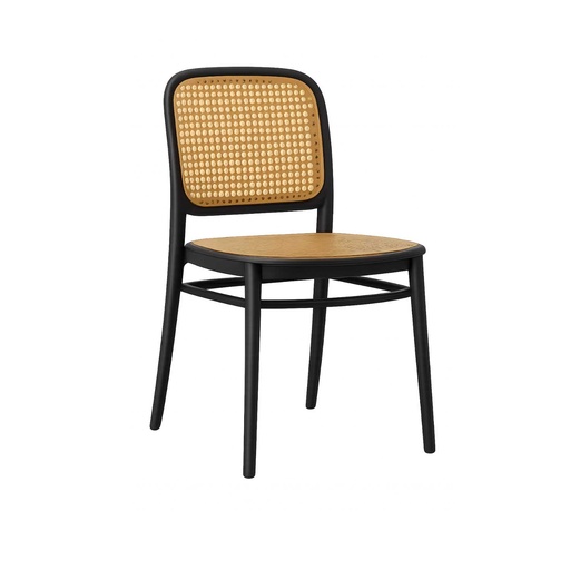 [OCHA-1] 360 HOME CHAIR POLYPROPILENE CANE-STYLE WEAVING PATTERNS BLACK