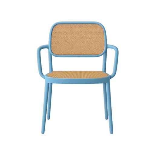 [OCHA-7] 360 HOME CHAIR POLYPROPILENE FRAME+RATAN BACKREST+SEAT BLUE