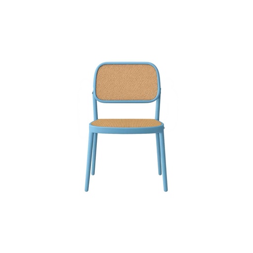 [OCHA-11] 360 HOME CHAIR DINING ARMLESS STACKABLE POLYPROPILENE RATAN LOOK BLUE