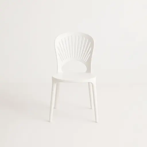 [OCHA-14] 360 HOME CHAIR DINING STACKABLE SECTOR BACK POLYPROPILENE WHITE