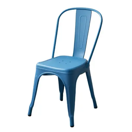 [OCHA-52] 360 HOME CHAIR TOLIX  HIGH CURVED BACK MODEL A BLUE