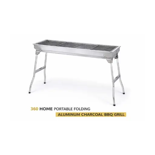 [BBQ14] 360 HOME PORTABLE FOLDING ALLUMINUM CHARCOAL BBQ GRILL SIZE