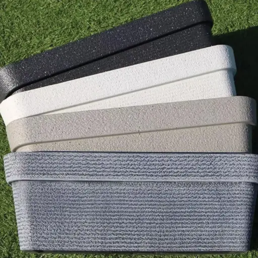 [CF-1] 360 HOME POLYPROPYLENE FLOWER POT RECTANGULAR 61*25*21.5CM DARK GREY/GREY/BEIGE/OFF-WHITE