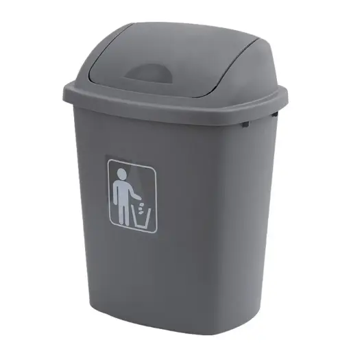[PLASBIN1] 360 HOME PLASTIC BIN 36*27*49CM 30L SWING LID RECTANGULAR INDOOR-OUTDOOR
