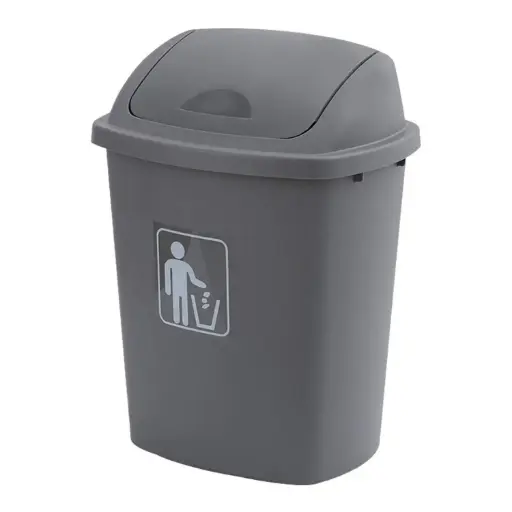 [PLASBIN2] 360 HOME PLASTIC BIN 42.5*32.5*57CM 40L SWING LID RECTANGULAR INDOOR - OUTDOOR