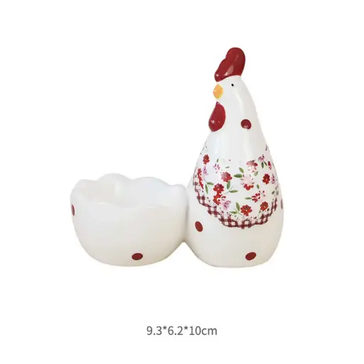 [EASC8] 360 HOME EASTER EGG CUP WHITE 9.3*6.2*10.0cm