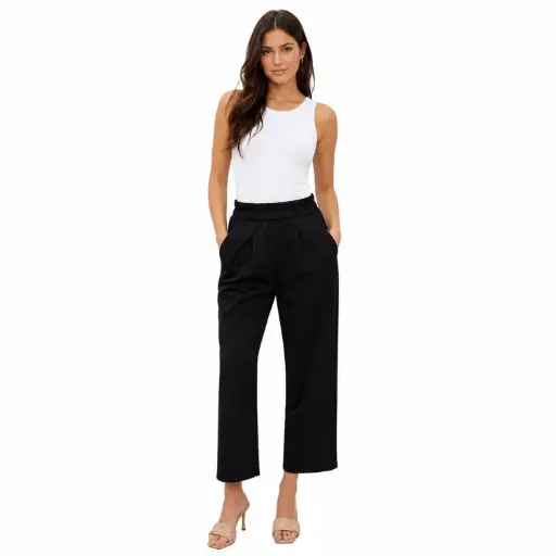 [39171KQC96] 360 COTTON ANKLE PANT BLACK 