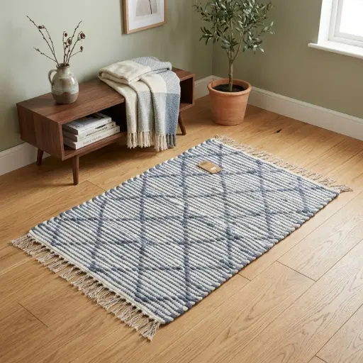 [RUG60*90A] 360 HOME, RUG DESIGNED 60X90CM INDIAN