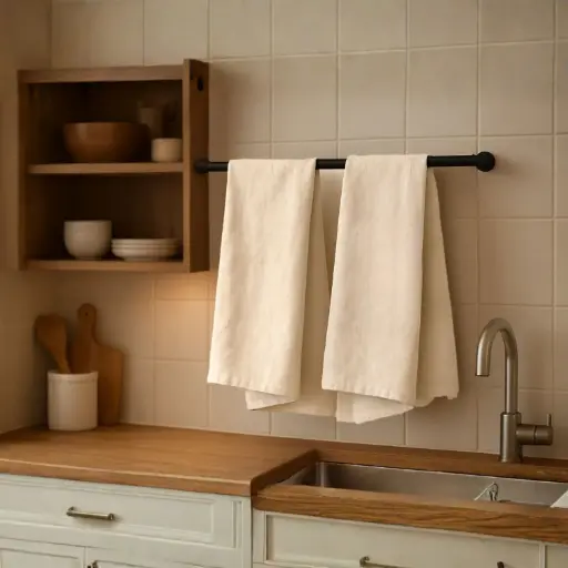 [IND-KT2] 360 HOME, KITCHEN TOWELS 43X65CM, 100% COTTON PACK OF 2 INDIAN