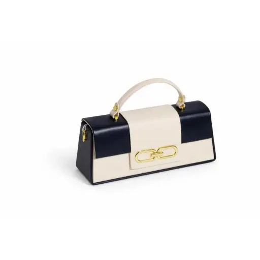 [17582] 360 COTTON BAG BOXY SILHOUETTE TOP HANDLE & FRONT FLAP CLOSURE
