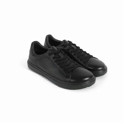 [Y292136C]  360 COTTON SNEAKER LEATHER BLACK 43