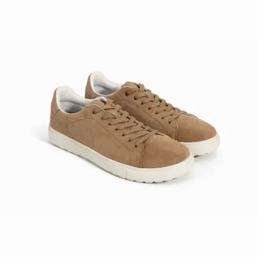 [Y292139C]  360 COTTON SNEAKER DAIM GREIGE 43
