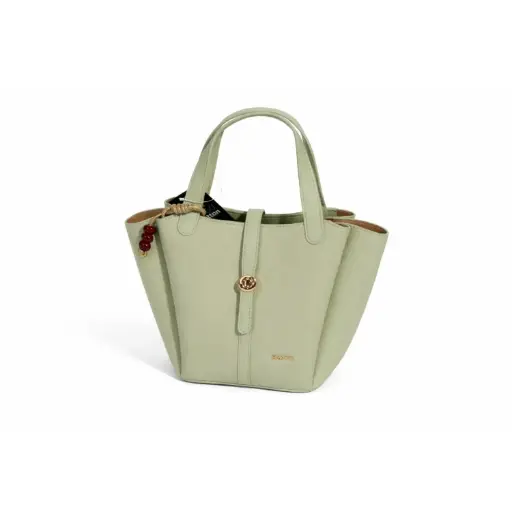 [BC80067] 360 COTTON WOMEN TOTE BAG FAUX LEATHER DOUBLE HANDLES ITALY