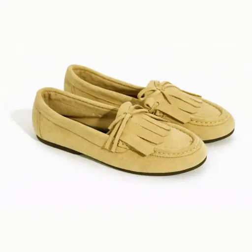 [284254D] 360 COTTON BALLET FLATS DAIM YELLOW 39