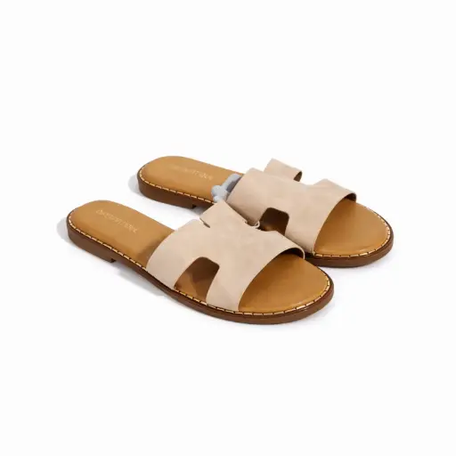 [ML527115C] 360 COTTON DAIM SLIDE BEIGE 38