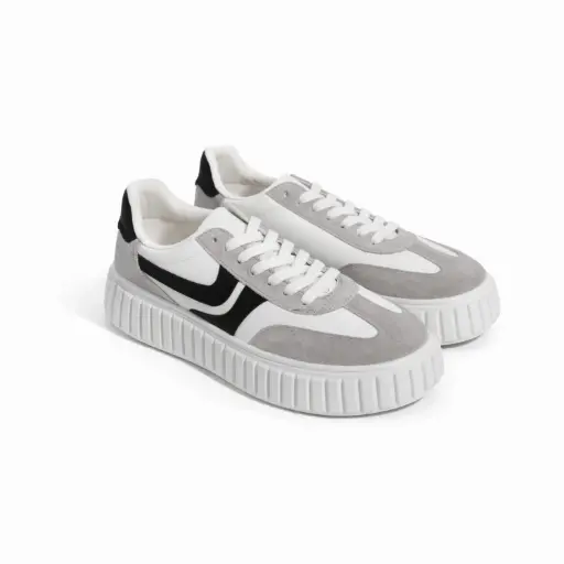 [A222162D] 360 COTTON SNEAKERS DAIM GRAY 39