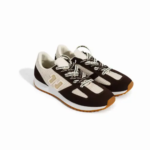 [A227166B] 360 COTTON TENNIS SHOES BROWN 37
