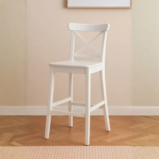 [OUTA-10] 360 HOME OUTDOOR CROSS-BACK BAR CHAIR HEIGHT 102CM WHITE