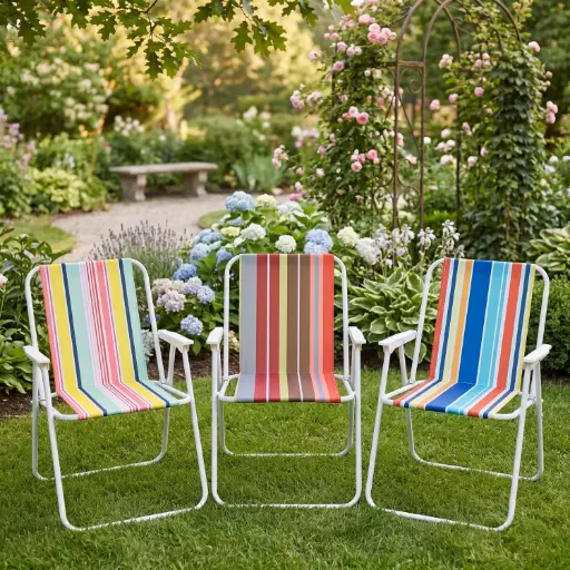 [MT400-2] 360 HOME OUTDOOR CAMPING PORTABLE BEACH FOLDING LOUNGE CHAIR  38*43*74