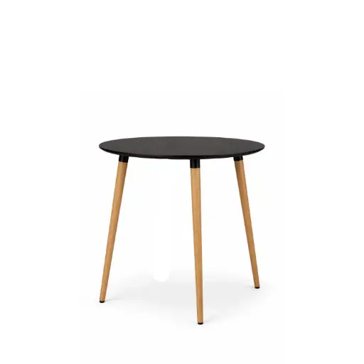 [PLTA6] 360 HOME SCANDINAVIAN-STYLE ROUND TABLE MDF Φ60*H68.5 BLACK