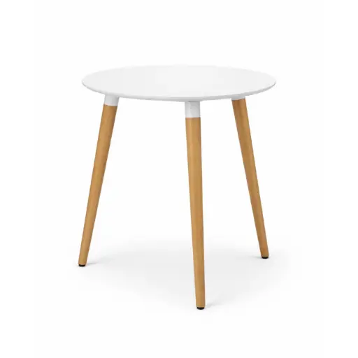 [PLTA8] 360 HOME SCANDINAVIAN-STYLE ROUND TABLE MDF Φ70*H75 WHITE