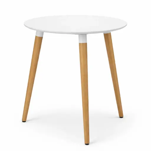 [PLTA11] 360 HOME SCANDINAVIAN-STYLE ROUND TABLE MDF Φ80*H75 WHTE