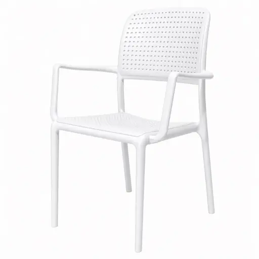 [PLCH19] 360 HOME NARDI RIVA ARM CHAIR POLYPROPILENE WHITE